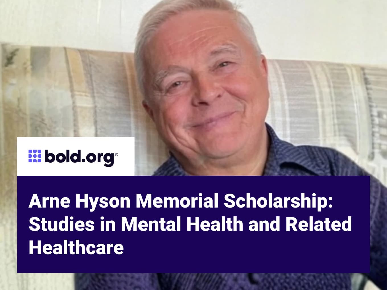 Arne Hyson Memorial Scholarship: Studies in Mental Health and Related Healthcare