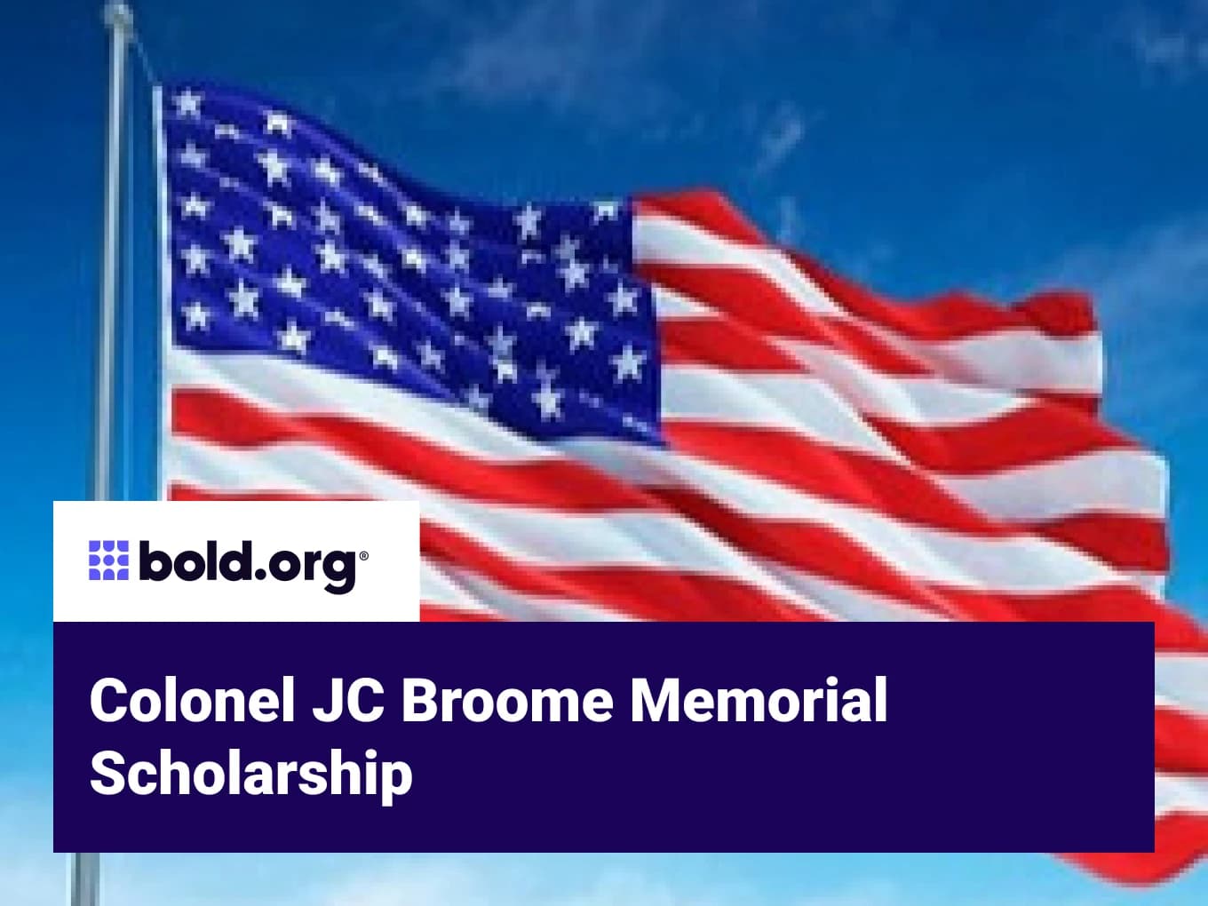 Colonel JC Broome Memorial Scholarship