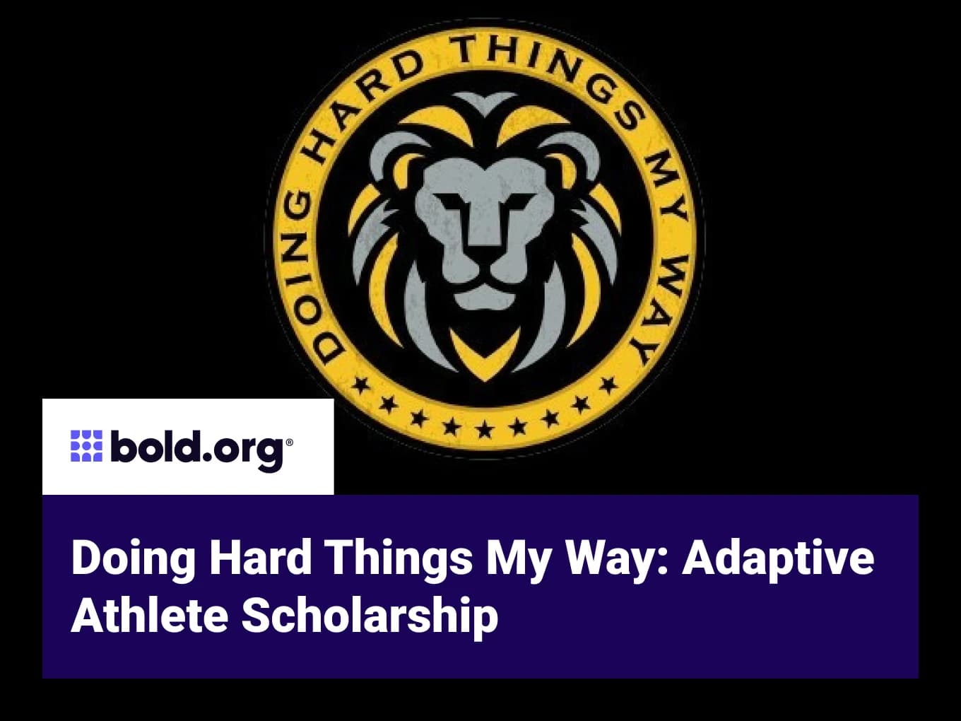 Doing Hard Things My Way: Adaptive Athlete Scholarship