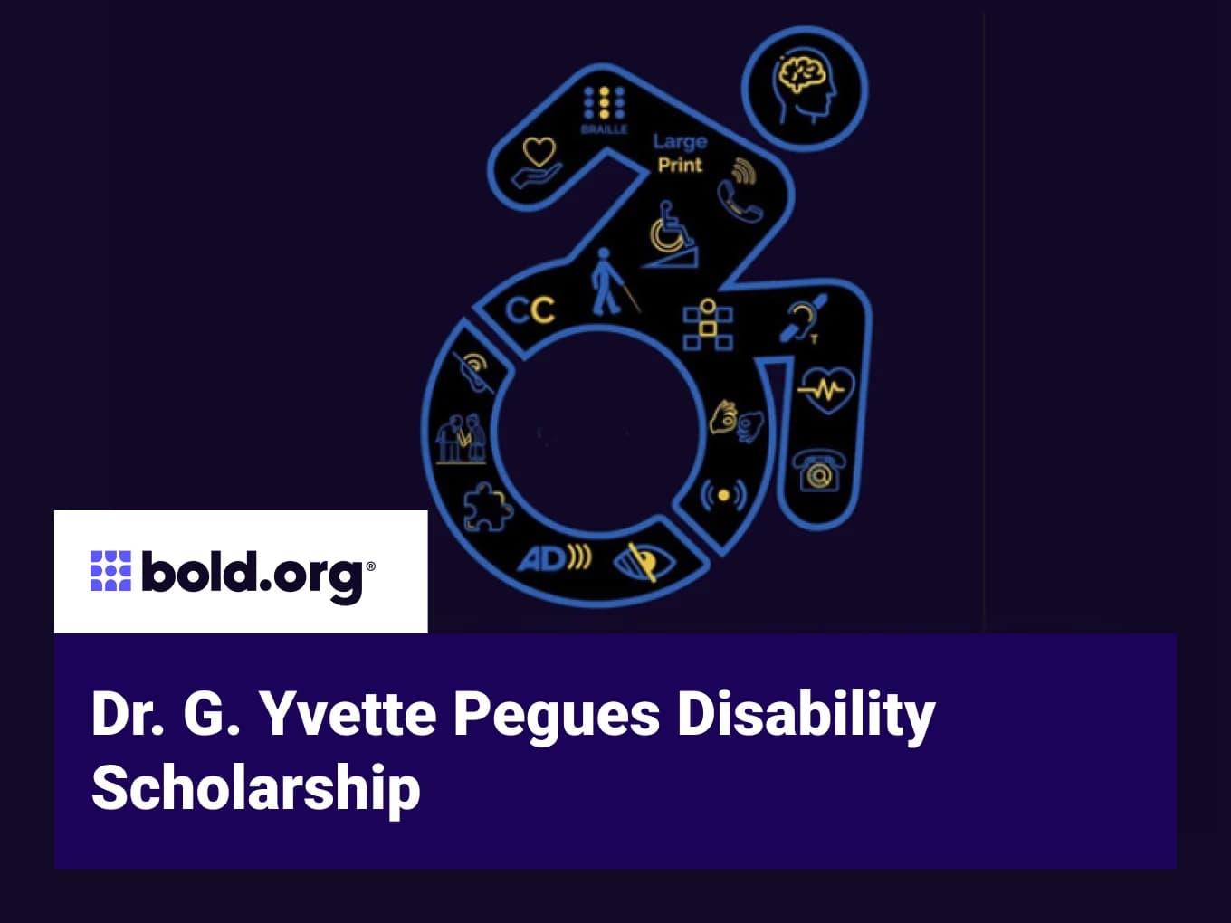 Dr. G. Yvette Pegues Disability Scholarship
