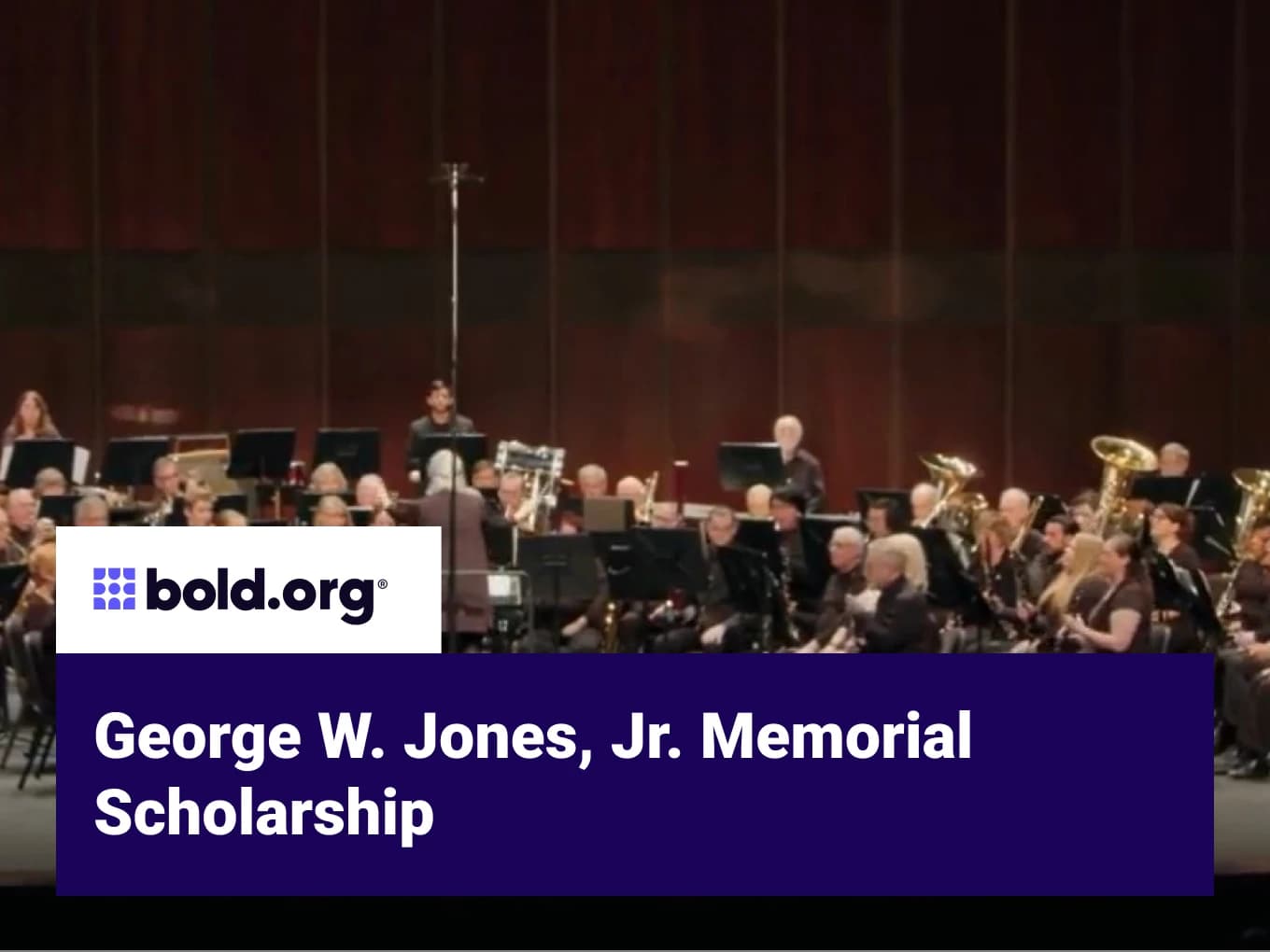 George W. Jones, Jr. Memorial Scholarship