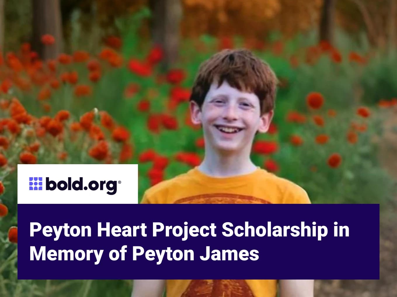 Peyton Heart Project Scholarship in Memory of Peyton James