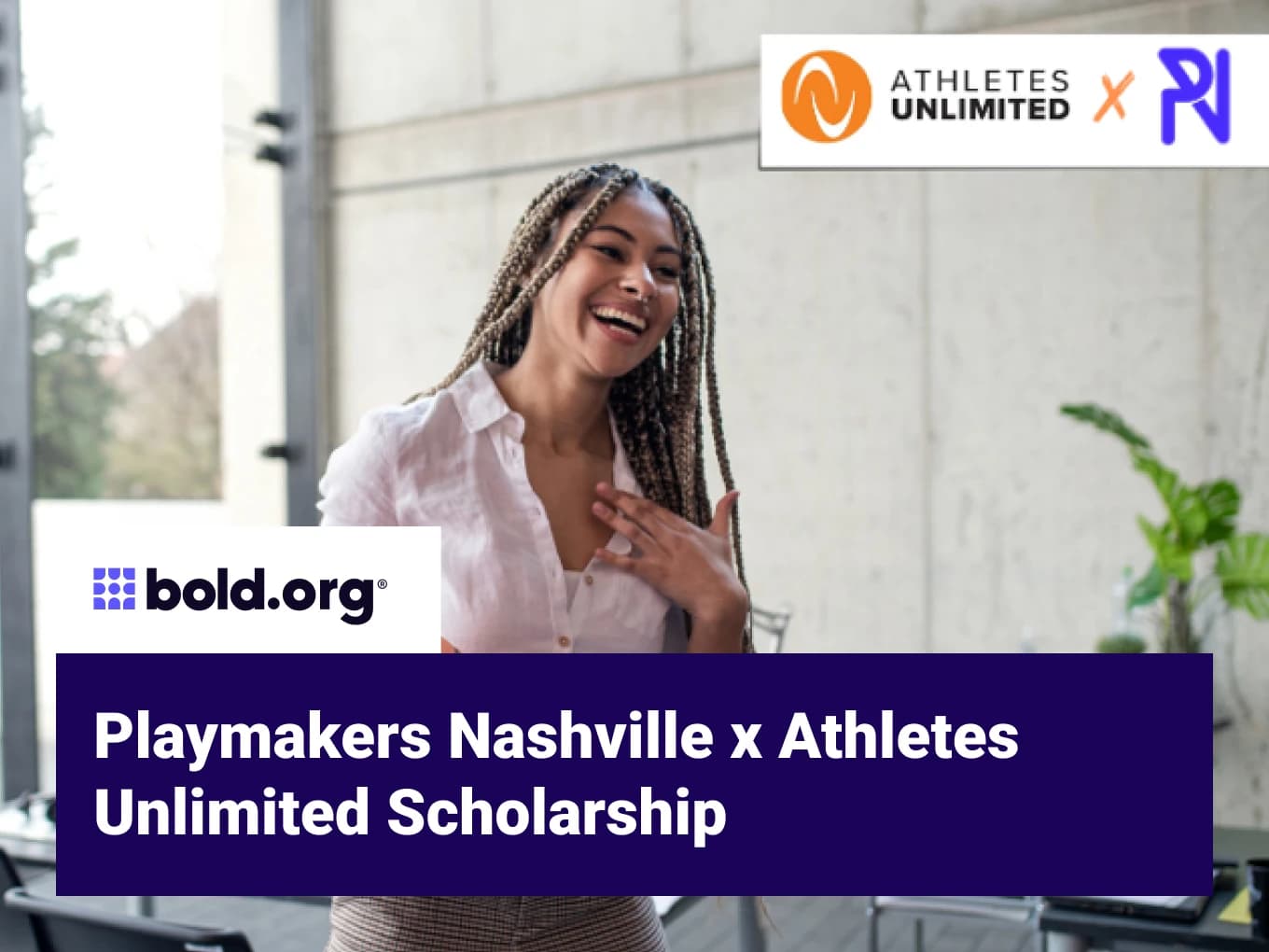 Playmakers Nashville x Athletes Unlimited Scholarship