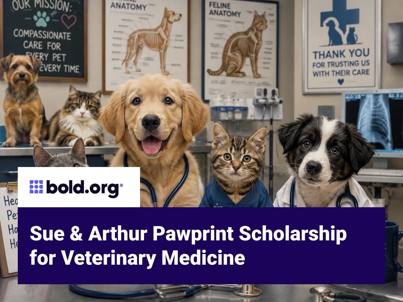 Sue & Arthur Pawprint Scholarship for Veterinary Medicine