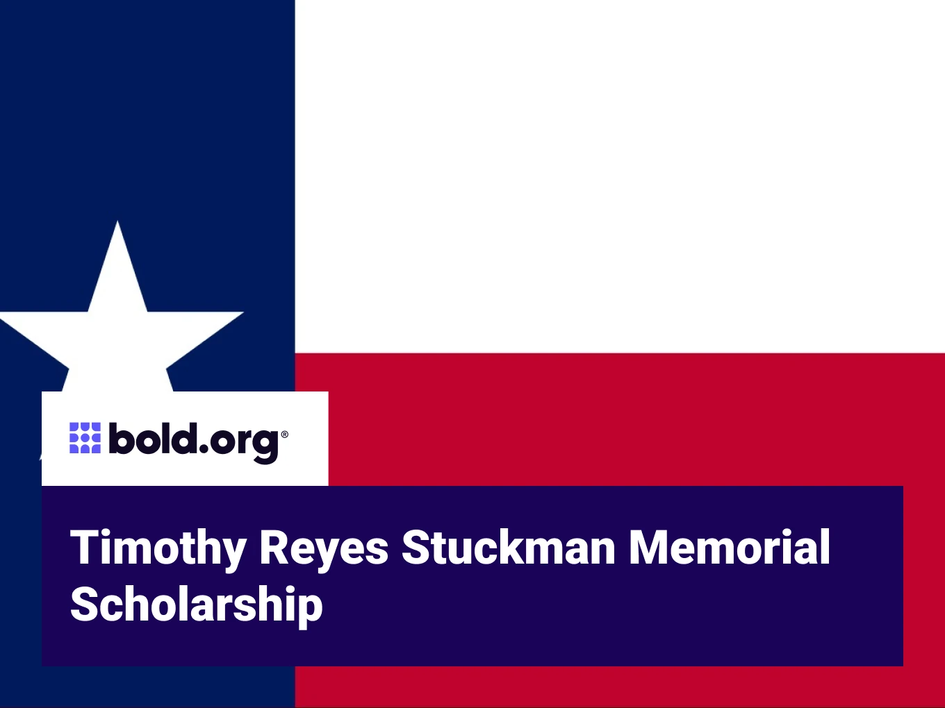 Timothy Reyes Stuckman Memorial Scholarship